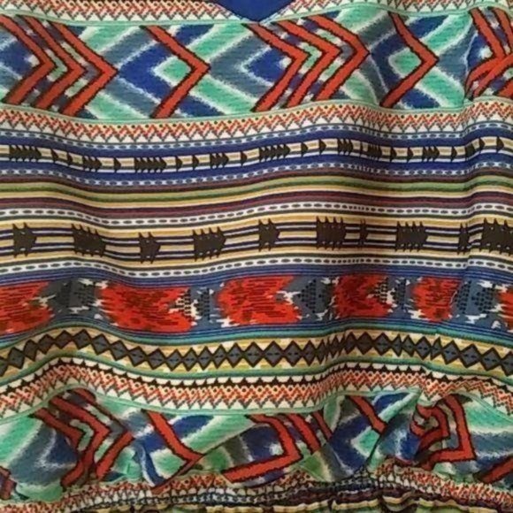 Vintage Speed Control New York Mini Dress Aztec Tribal Y2K 90's Vibe Cami Top M - Picture 4 of 8